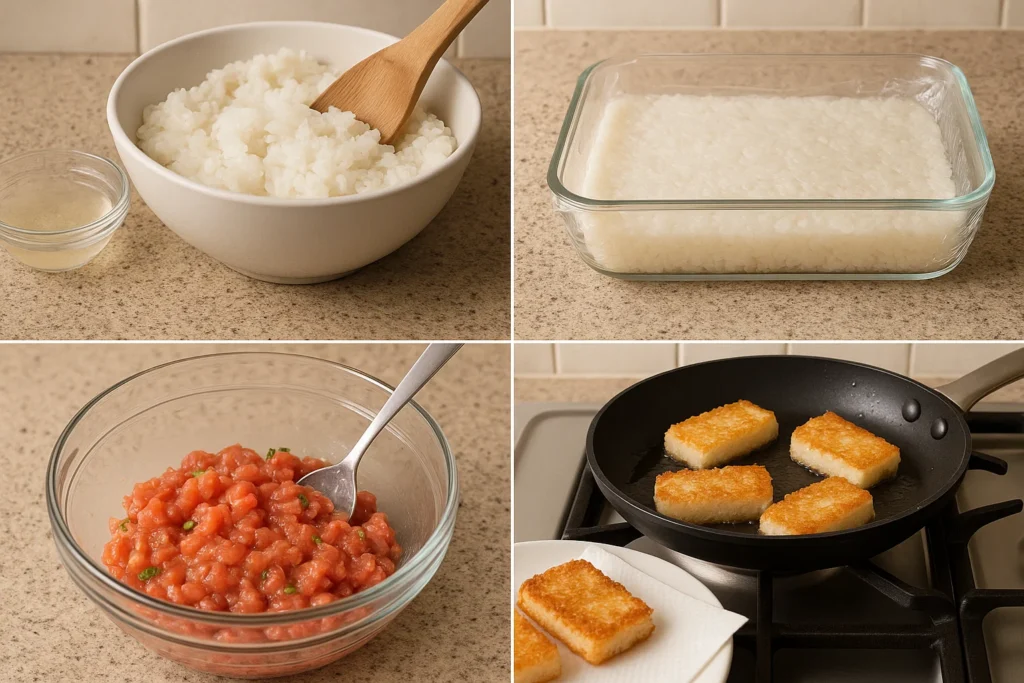 How to Make Crispy Rice Tuna – Easy, Delicious Sushi-Inspired Recipe 3 crispy rice tuna