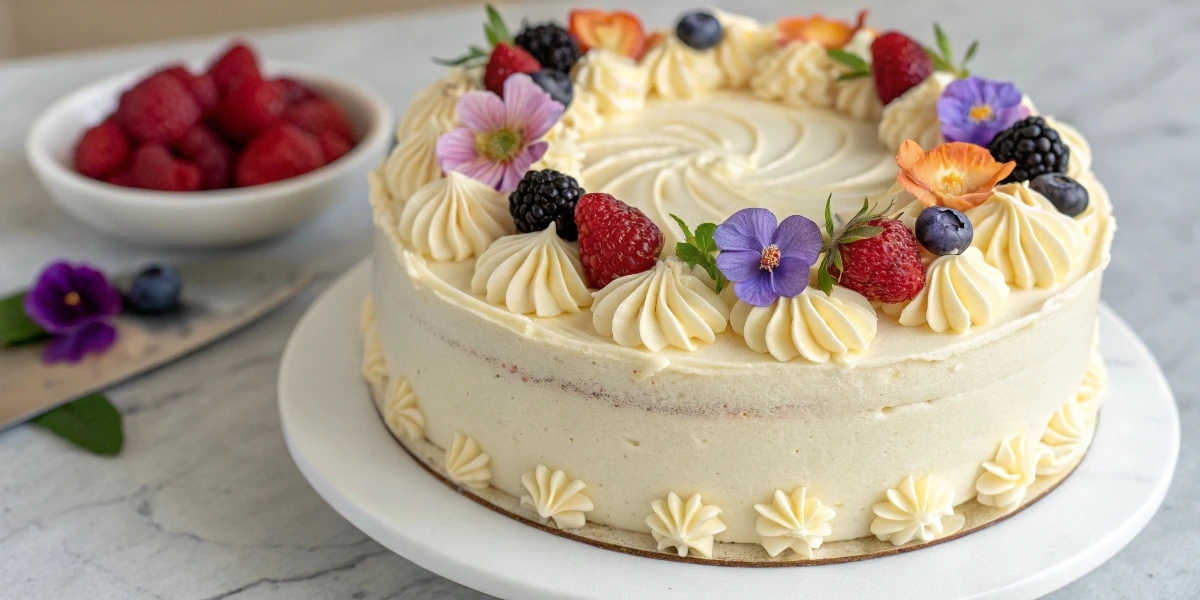Dairy-free vanilla birthday cake
