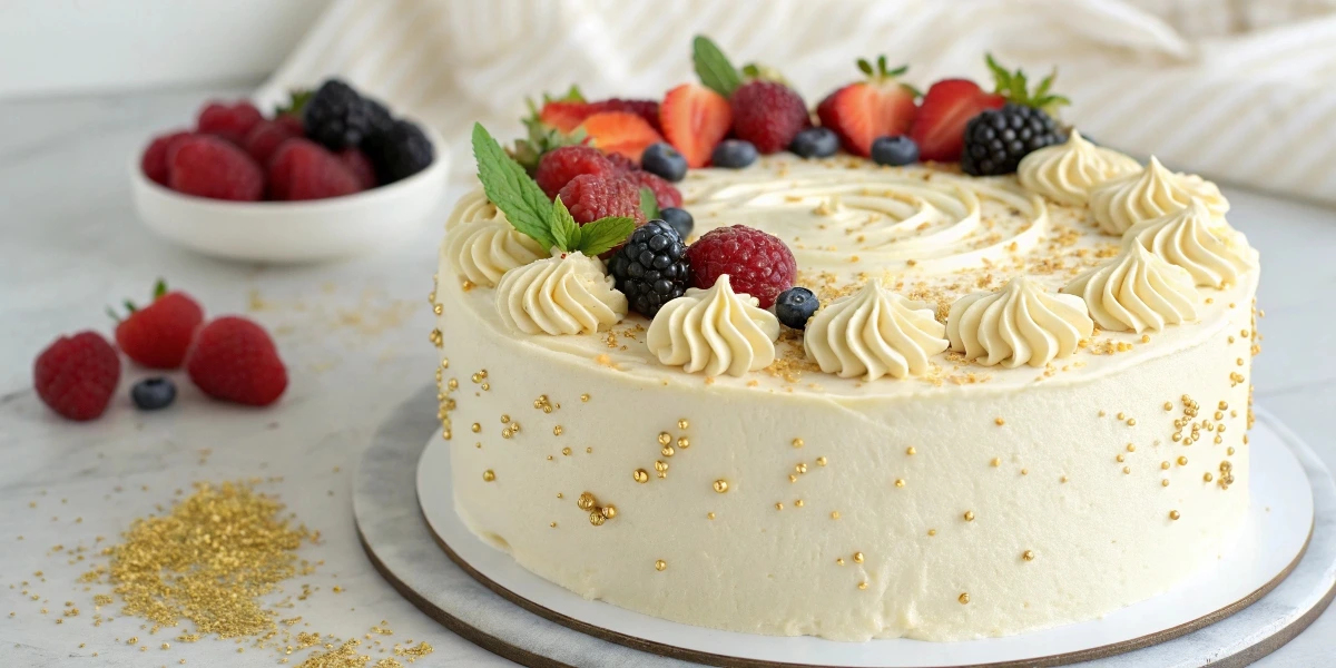 Dairy-free vanilla birthday cake