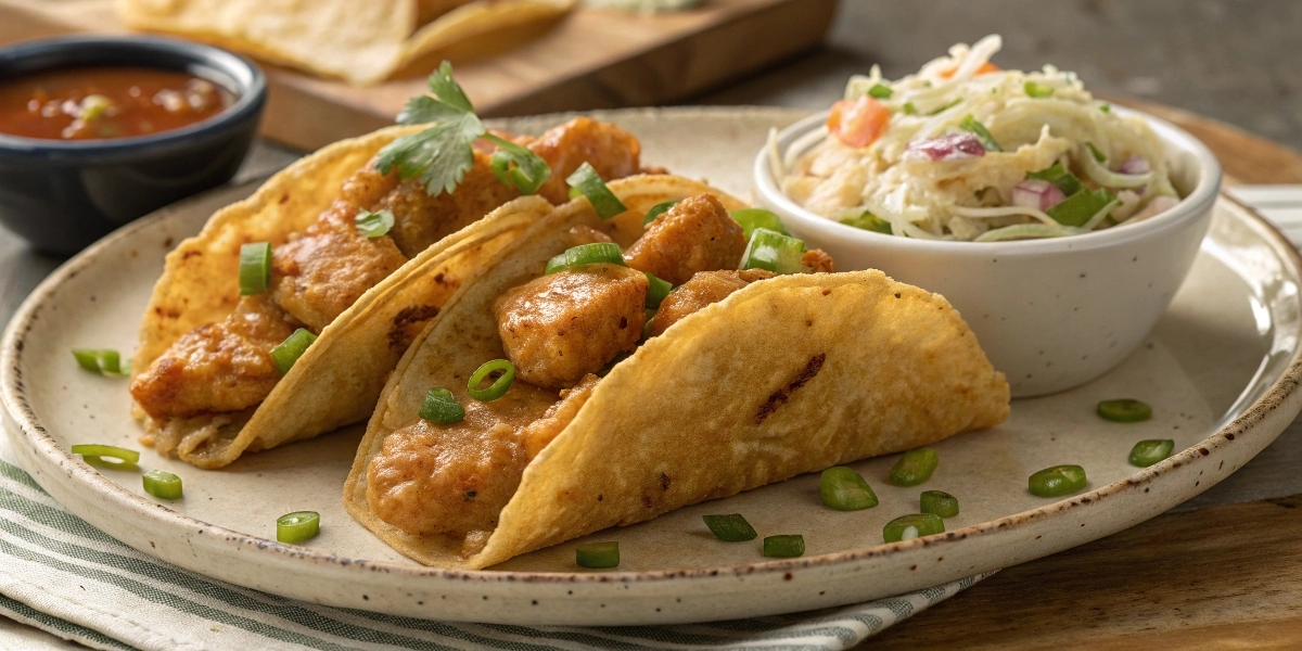 chicken wonton tacos