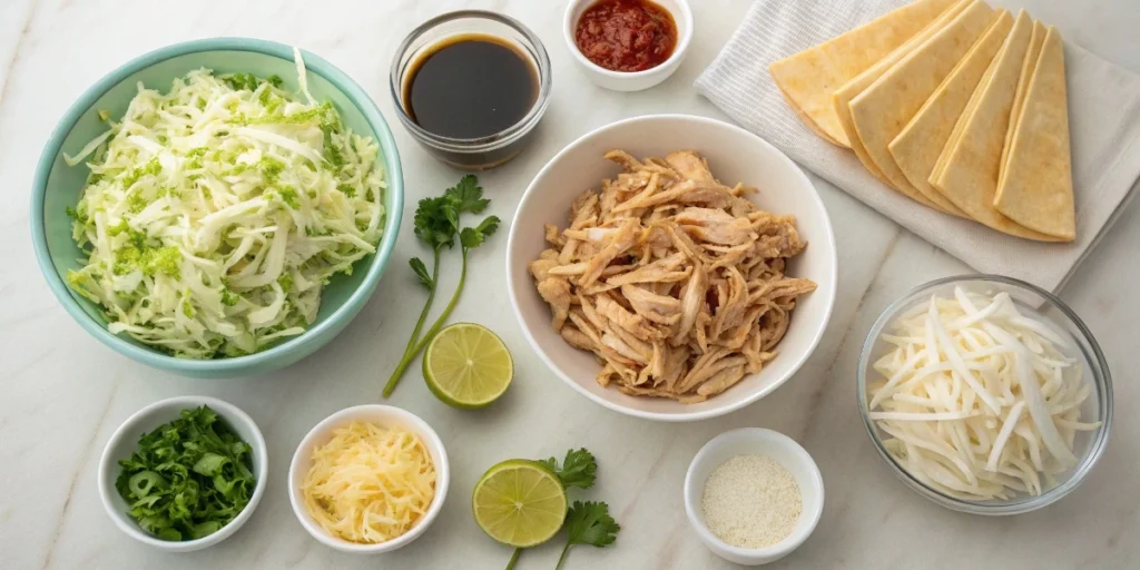 chicken wonton tacos