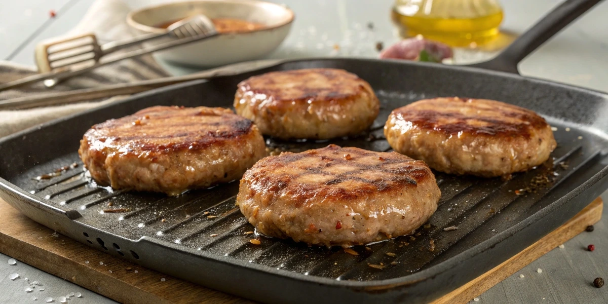 Homemad Sausage Patties Recipe - Easy, Juicy, and Full of Flavor 4 sausage patties