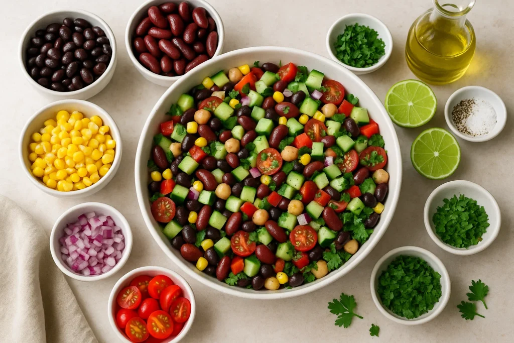 dense bean salad recipe