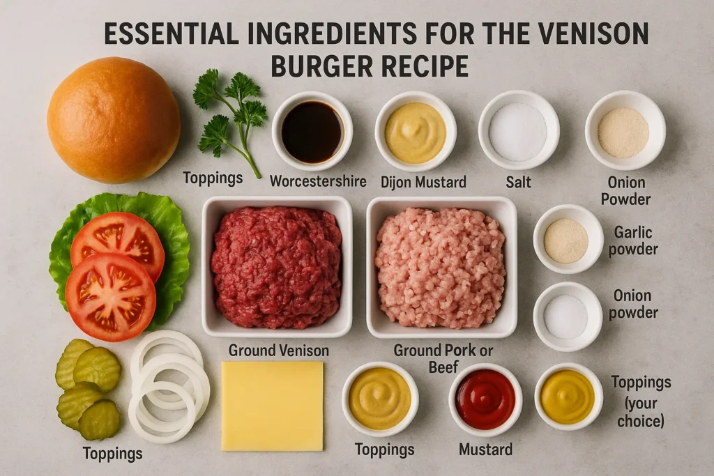 venison burger recipe