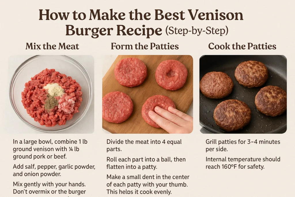 venison burger recipe
