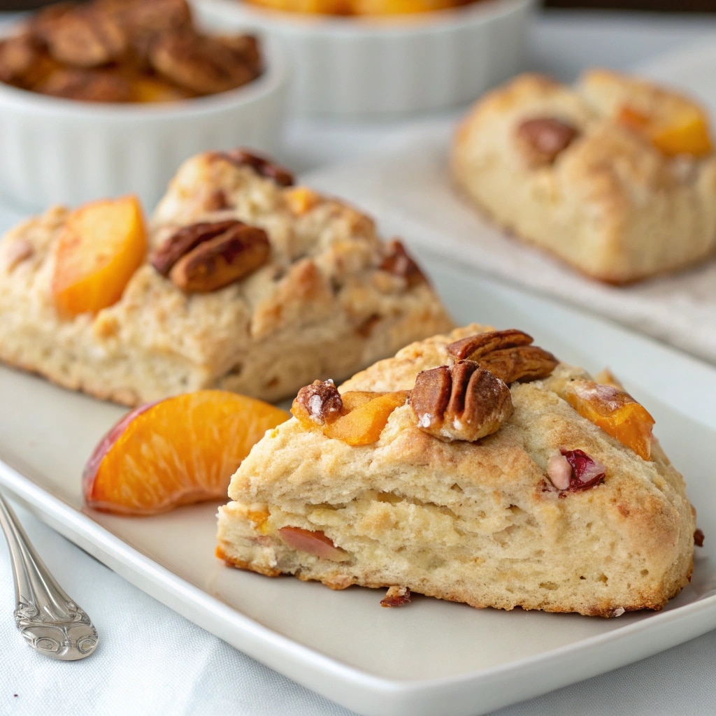 Peach Pecan Scones