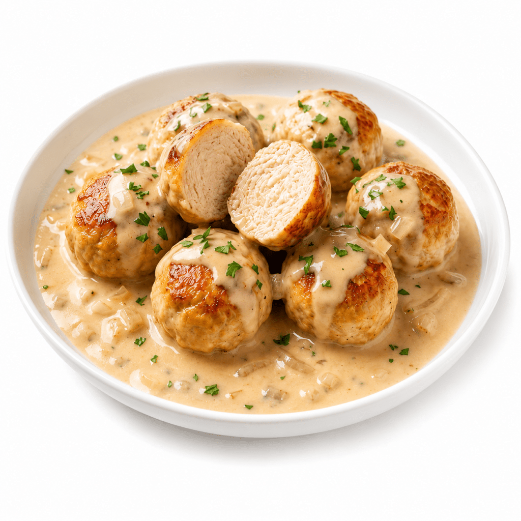 Home 4 BOULETTES DE POULET SAUCE CRÈME