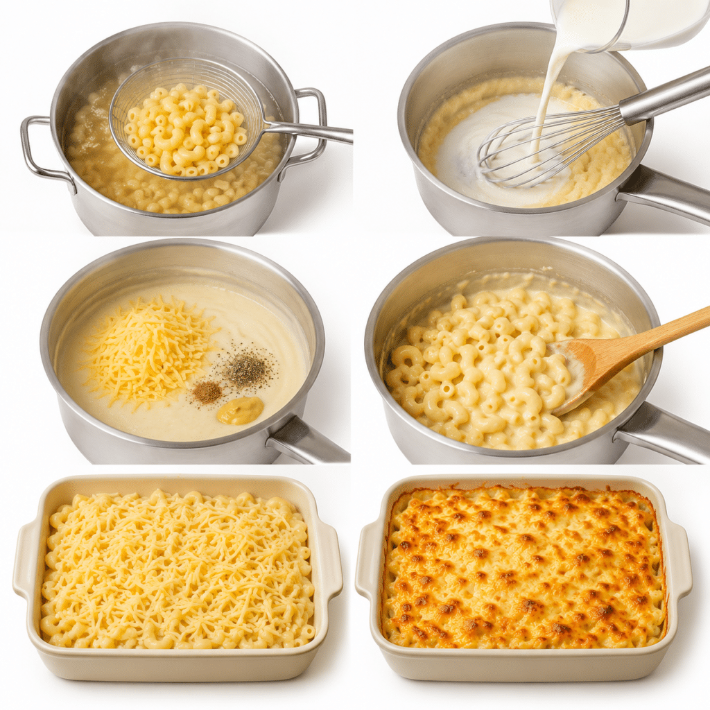 Gratin de macaronis au fromage — ultra crémeux et réconfortant 3 GRATIN DE MACARONIS AU FROMAGE — ULTRA CRÉMEUX & RÉCONFORTANT