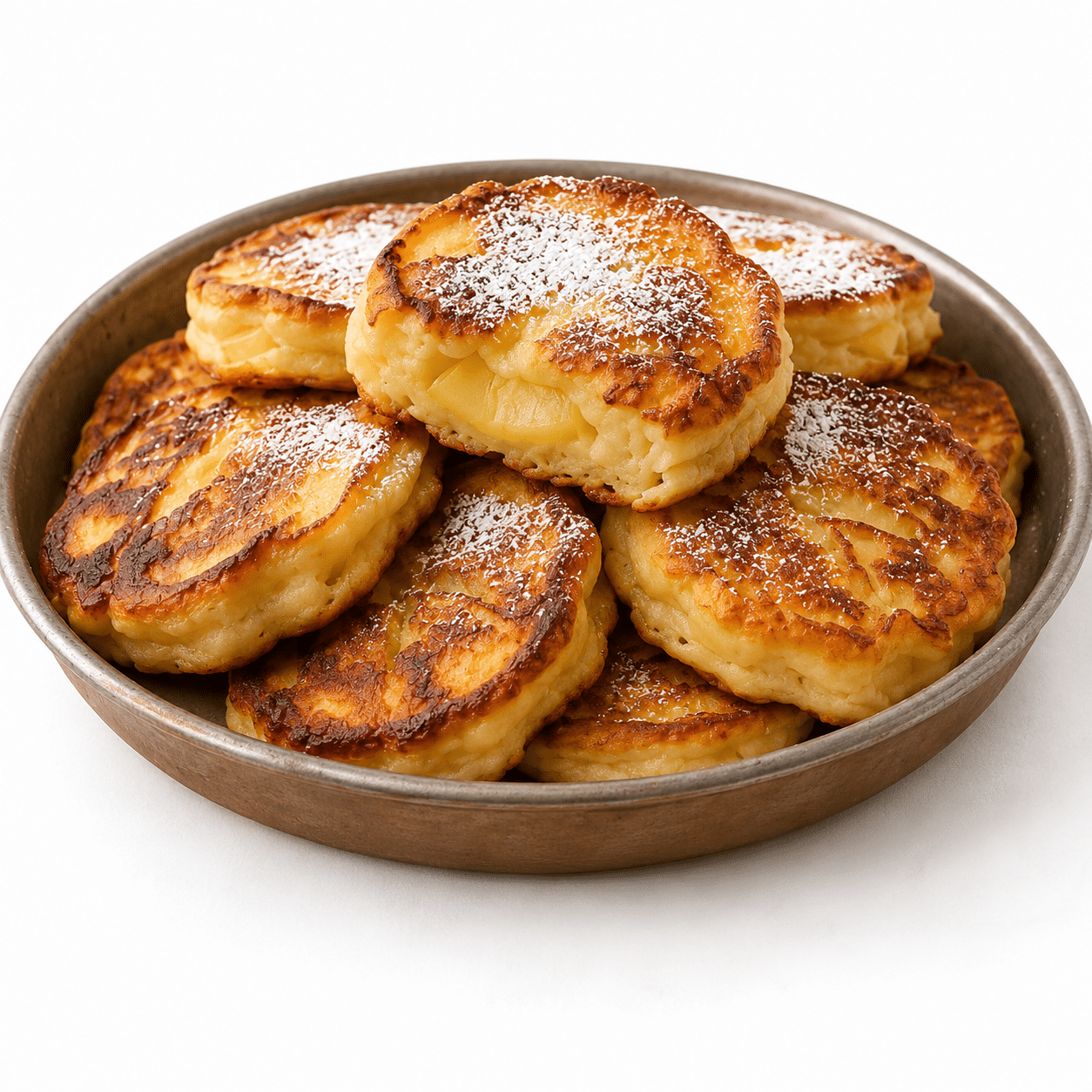 Beignets aux pommes cuits à la poêle — Moelleux & Gourmands !