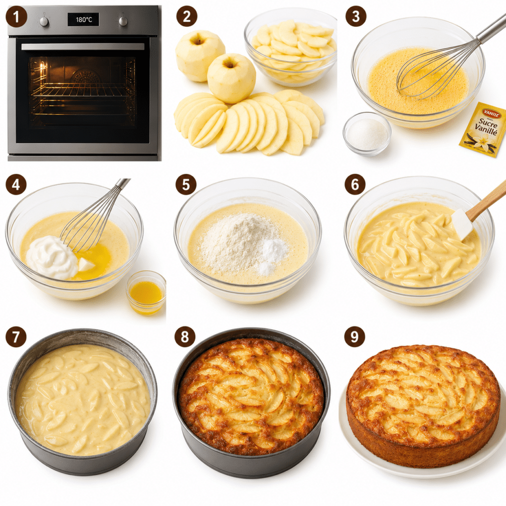 Délicieux Flan Pâtissier Pommes-Yaourt