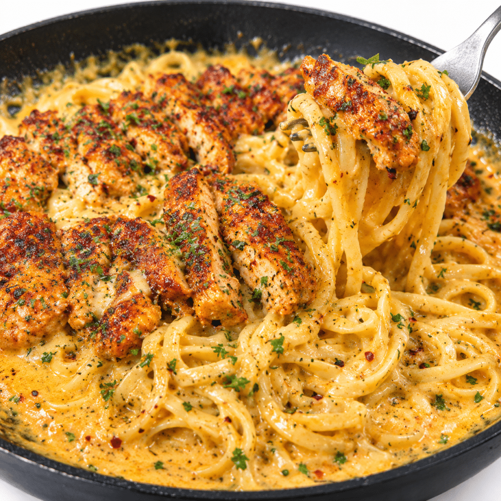 Home 11 Garlic Chicken Linguine with Creamy Parmesan Cheese Sauce