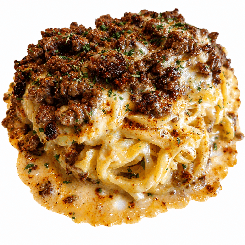 Home 9 Cheesy Garlic Butter Beef Spaghetti with Parmesan