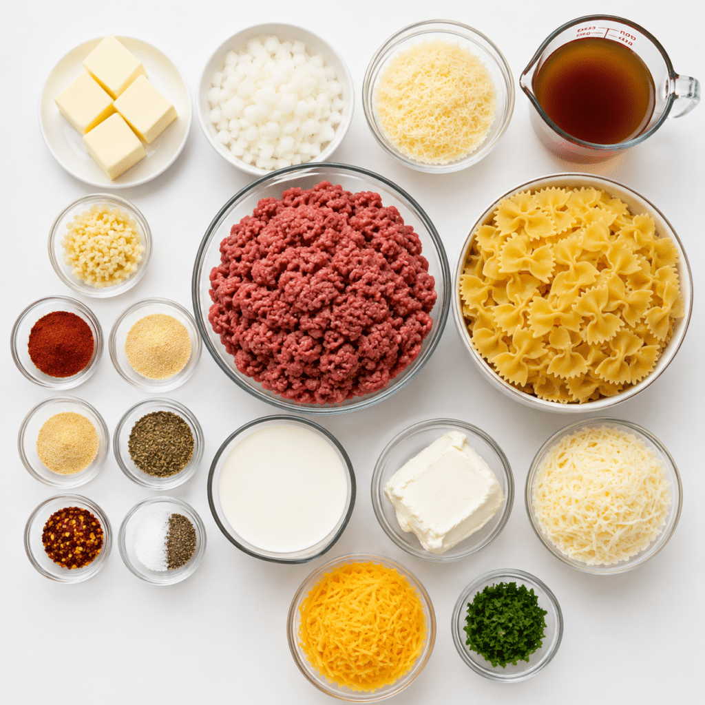 Creamy Garlic Butter Beef Pasta with Cheese 2 Creamy Garlic Butter Beef Pasta with Cheese