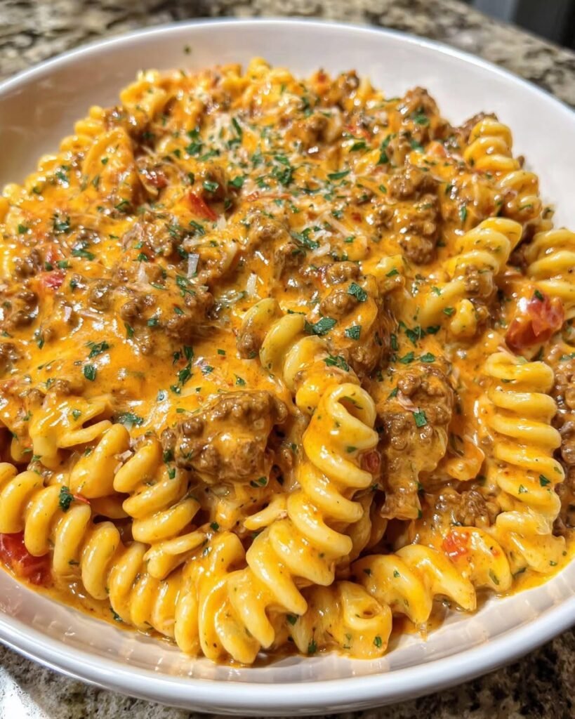Home 11 Creamy Rotel Beef Pasta