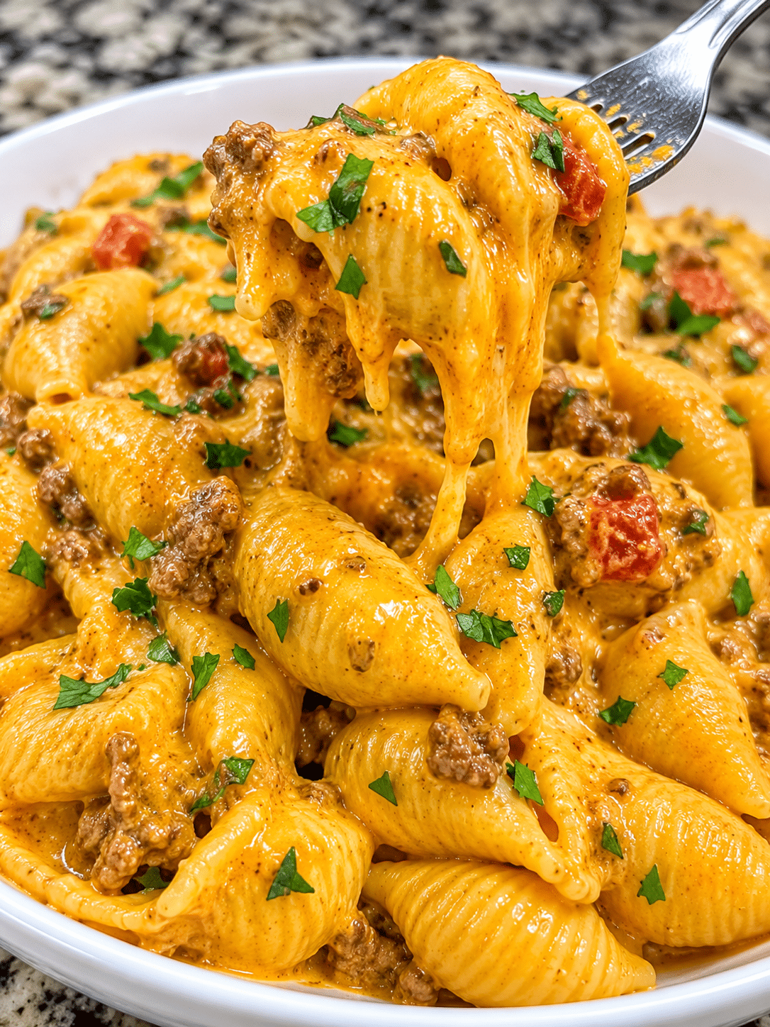 Crockpot Beef and Velveeta Queso Pasta 5 Crockpot Beef and Velveeta Queso Pasta